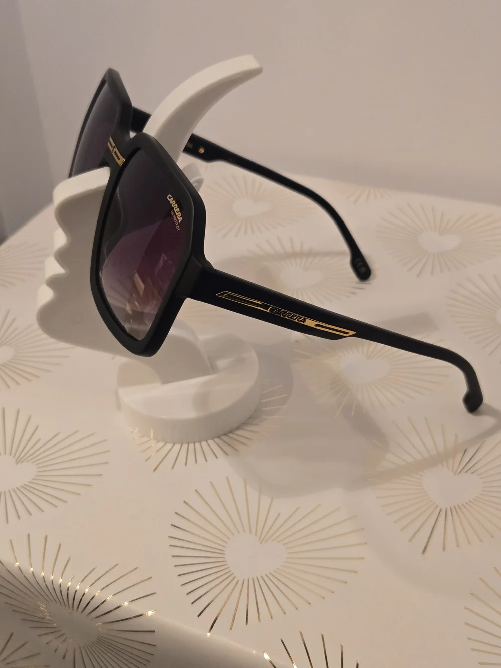 Carrera Victory Unisex Black Frame Sunglasses with Purple Gradient Lenses